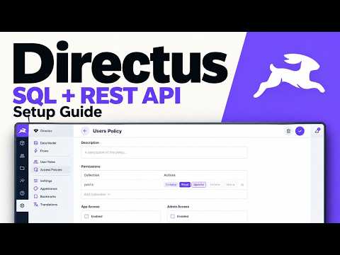 Directus GitHub Setup Guide: Empty SQL Database to Published-Only REST API