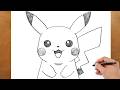Simple Pikachu Drawing Tutorial for Kids and Beginners