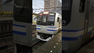 E217系快速久里浜行き(Y123編成·Y6編成)佐倉駅発車