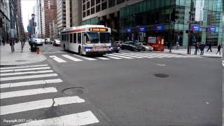 SEPTA 2008 and 2009 New Flyer DE40LF #8151 and #8281 on Route 38 and 32 3/11/2017