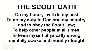 THE SCOUT OATH | LOOP 1.5 hrs FOR MEMORIZATION