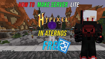 How To Make A Minecraft Server Like Hypixel In Aternos Part-1 || #Minecraft #Aternos #Hypixel