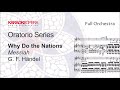 Karaoke opera why do the nations so furiously  messiah handel orchestra only with score