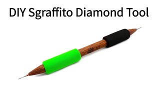 DIY Sgraffito Diamond Tip Tool Tutorial/ DIY Pottery Diamond Tip Carving Tool Tutorial