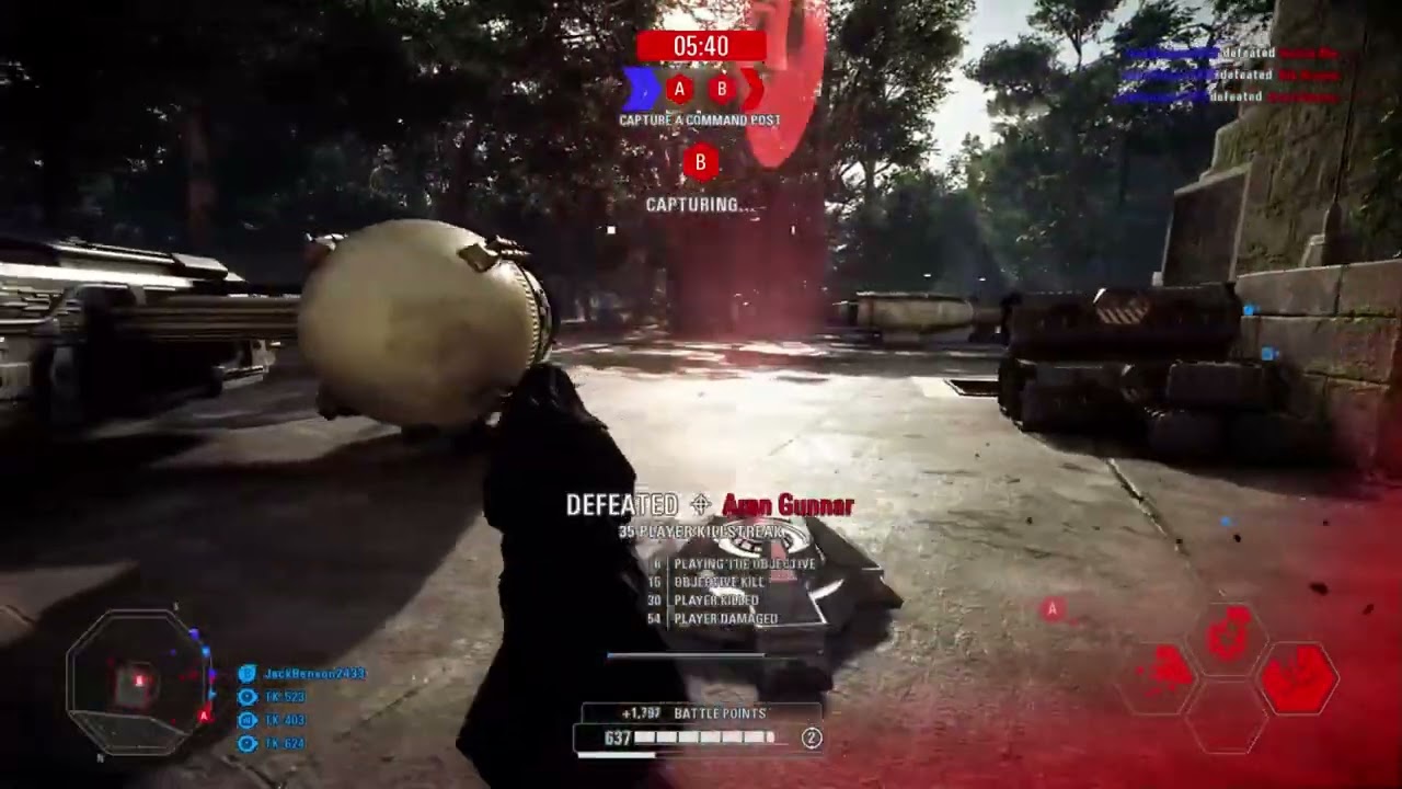 SWBF2 2017: Instant Action Mission (Attack) Galactic Empire Yavin 4 Gameplay