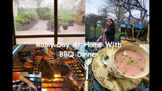 Rainy Day with BBQ Dinner & Mini Bubble Blaster | Yummy Pink Tea | Deep Cleaning of Gas Range