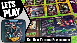 Warhammer 40000 DARKTIDE THE CARD GAME Solo Playthrough Tutorial Mission 1  |  Cubicle 7 screenshot 5