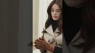 Womens Heritage Cashmere-Lined Leather Gloves Dents