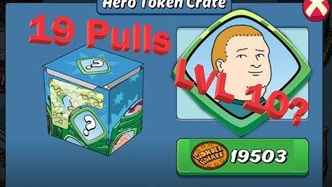 19 hero token pulls from 19000 wonder wharf coins in Animation Throwdown