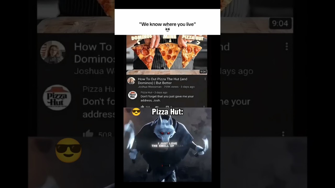 pizza hut❌ pizza hunter ✅ 