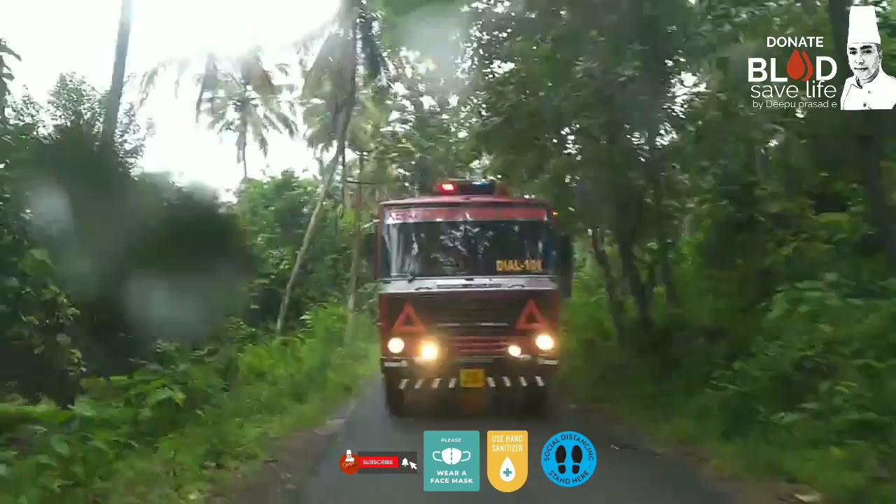 KERALA FIRE FORCE DRIVING |EMERGENCY RESCUE | FIRE TRUCK DRIVING 