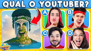 Adivinhe os YOUTUBERS na Ilusão de Ótica | Adivinhe os Youtubers Escondidos nas Paisagens