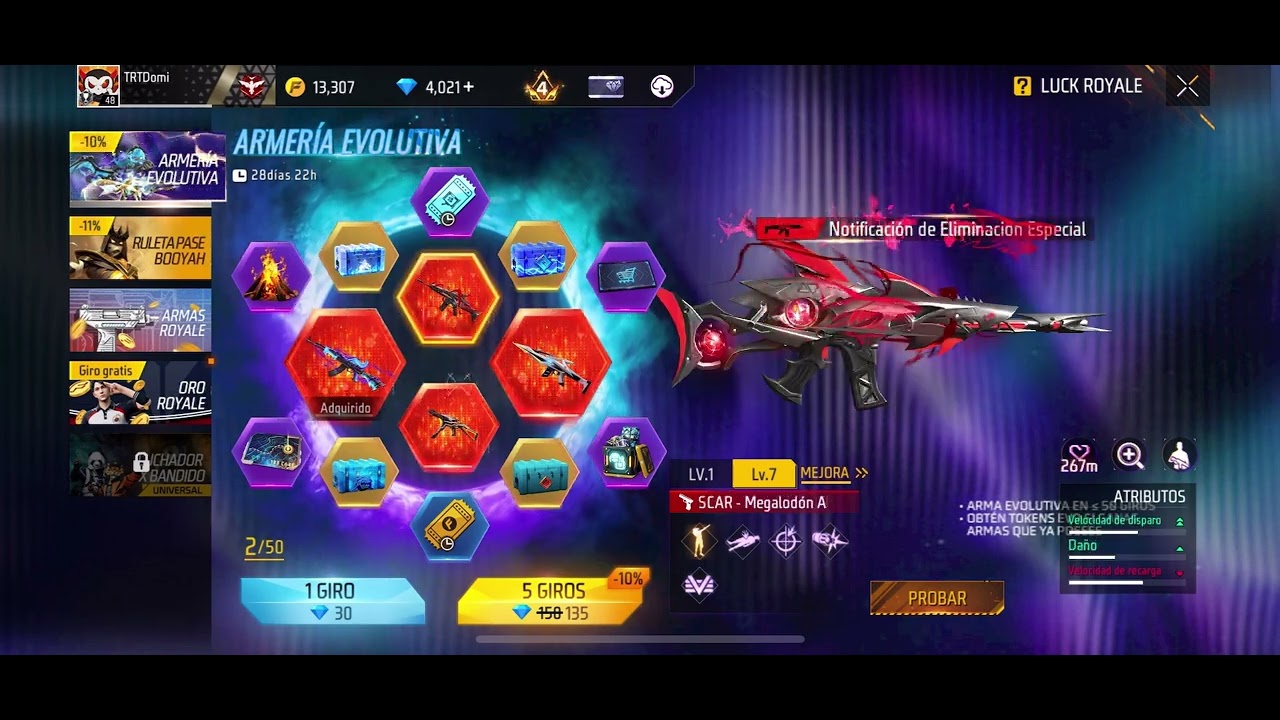 4,200 DIAMANTES💎Para sacarnos 2 Armas evolutivas MIRA ESTO 🎊