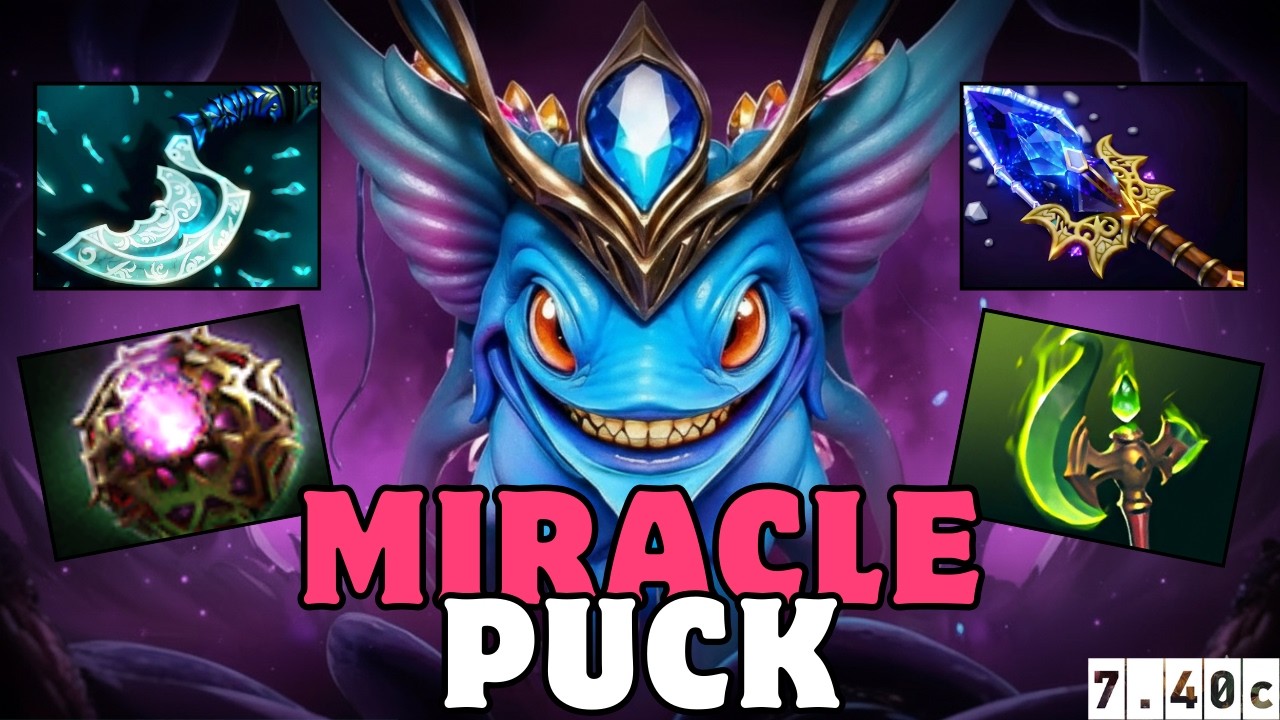 MIRACLE- Puck = HIGH IQ Dota 🧠🔥 | Мастер-класс по уклонениям на миде