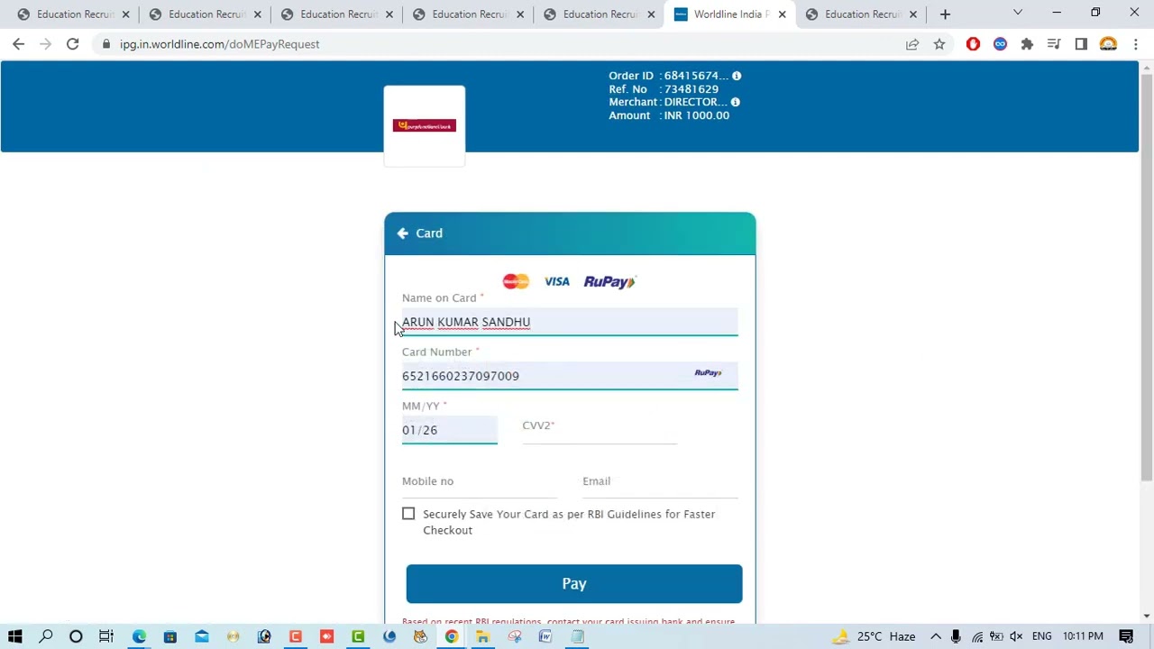 ETT 5994 Form Filling ਤੋਂ ਬਾਅਦ ਫੀਸ ਕਿਵੇਂ Pay ਕਰਨੀ ਤੇ Fee Payment ਤੋਂ ਬਾਅਦ Candidate ਨੇ ਕੀ ਕਰਨਾ