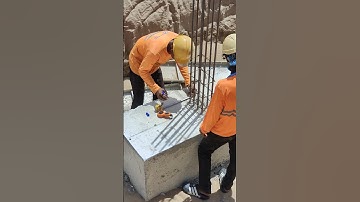 Technical settings location for stump column concrete