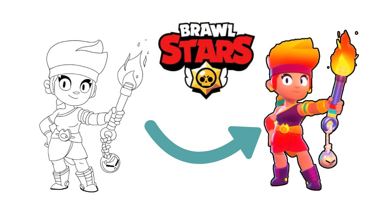 Brawl Stars Karakteri Cizimi Amber Youtube - brawl stars karakterleri çizimi kolay amber