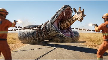 Smart Dog Alerts Rescue Team, Saves Giraffe From Giant Python Attack