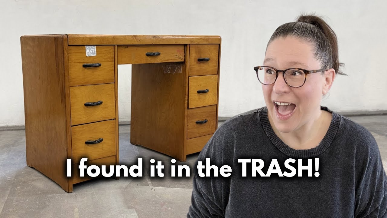 I Found This Art Deco Desk in the Trash & Tried REALLY Hard to