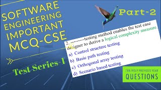 Software Engineering Important MCQ Test Series-1, CSE, TRB Poly previous Year Questions
