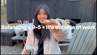 Balancing a 9-5 | how to live outside of work, relaxing getaway, wfh days, exploring DC
