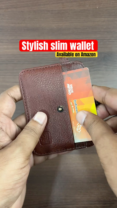 Stylish Slim Wallet Unboxing (ASMR) #asmr #asmrunboxing #menswallet