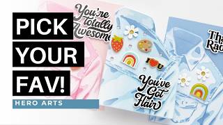 Color Combinations with the Hero Arts Jean Jacket Stencil Set (Mindy Makes It LIVE!)