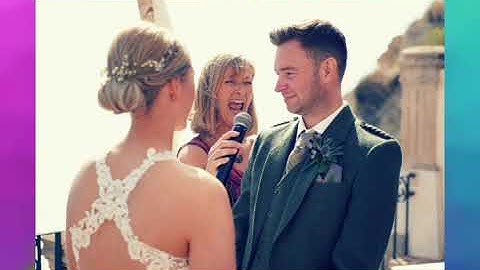 Scottish wedding and handfasting ceremony in Spain