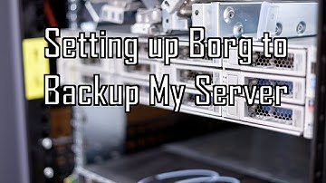 Setting up a backup for my main server