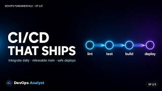 Details DevOps Fundamentals Ep 2: CI/CD Pipelines That Ship Safely Update