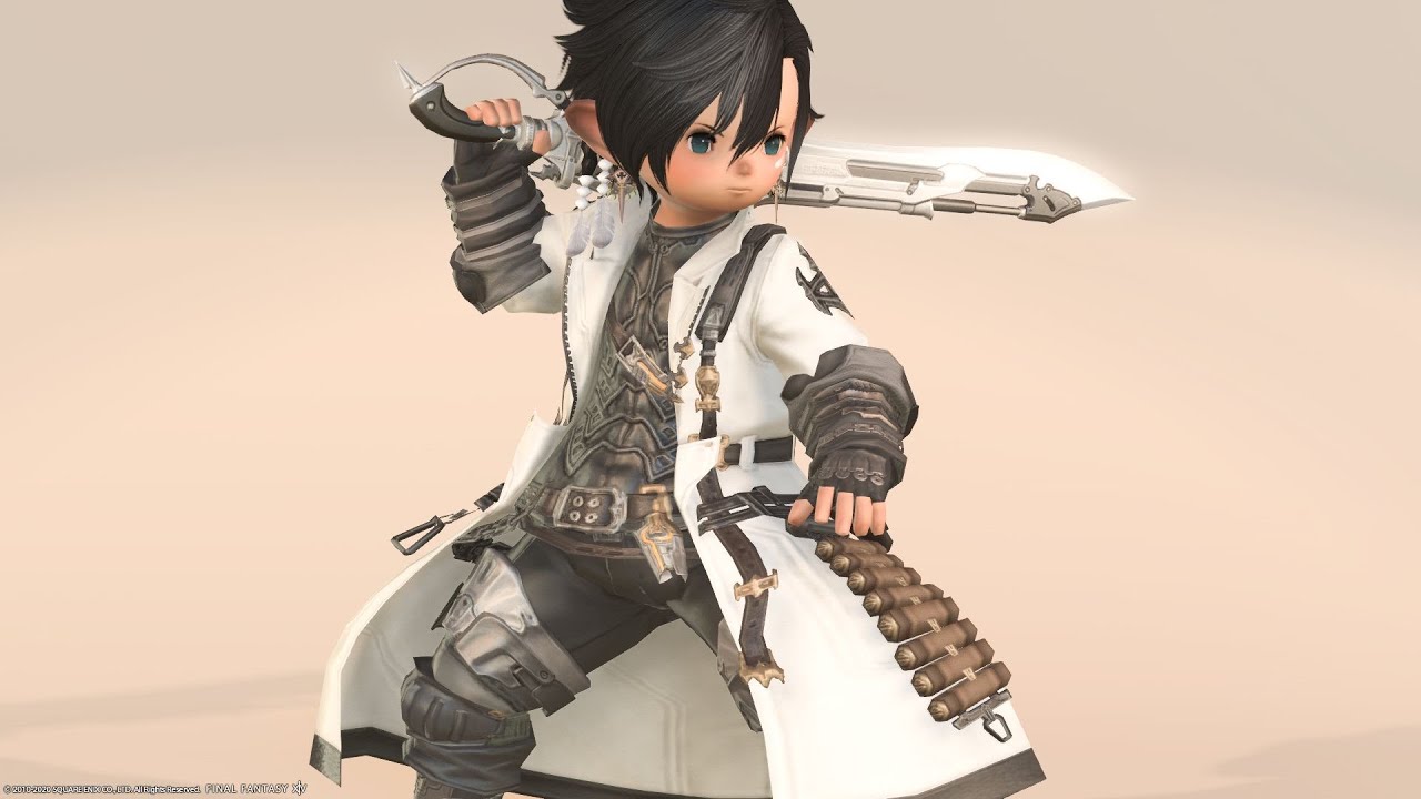 FF14 ガンブレイカー グッズセット 漆黒サンクレッド衣装なガンブレイカーAF4装備『ボディガード