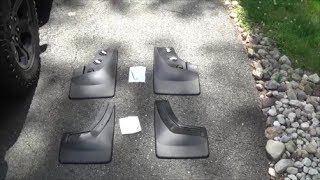 WeatherTech no drill mud flaps install on a 2017 GMC Sierra by Broncocarl92 71,633 views 6 years ago 6 minutes, 57 seconds