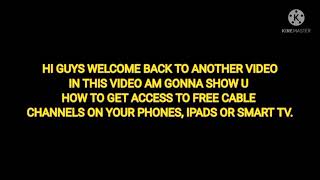 THIS WEBSITE GIVES YOU ACCESS TO FREE CABLE CHANNELS FOR FREE!!!🤯
