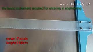 The instruments use in engineering drawing