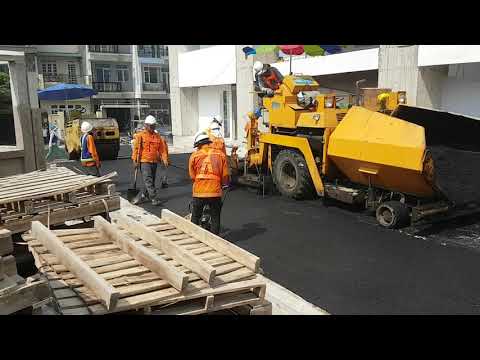 Video Cách thi công rải thảm bê tông nhựa nóng - youtube