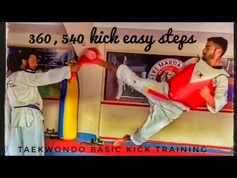 Taekwondo training 360,540 kick || Taekwondo practice for beginners || Taekwondo kick practice ||