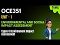 Types of Environment Impact Assessment EIA in tamil-OCE351-Environment and Social Impact Assessment.