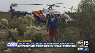 Hikers rescued off Superstition Mountains