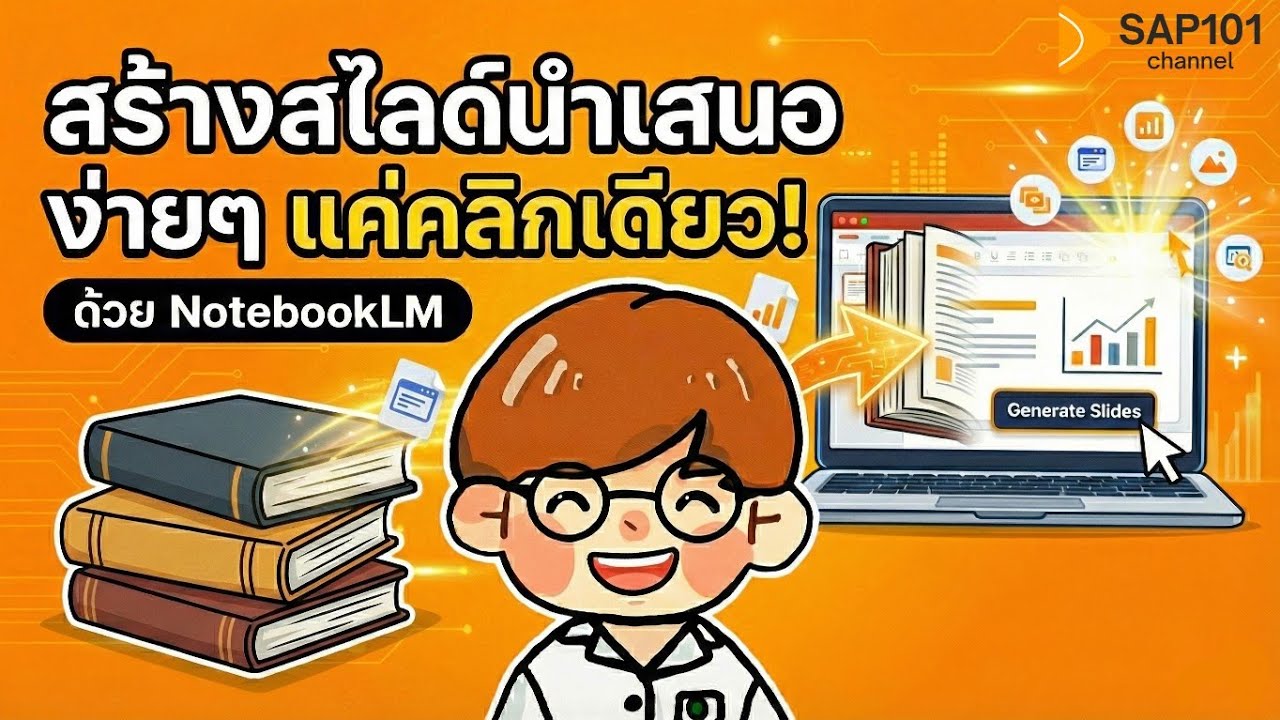 สอนทำสไลด์นำเสนอด้วยเอไอ แค่มีข้อมูลก็เสร็จได้ใน 1 คลิก (NotebookLM)