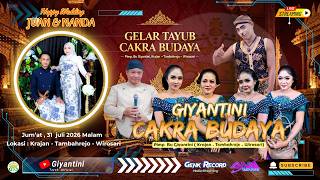 🔴#live TAYUB GIYANTINI CAKRA BUDAYA | Wedding JUAN & NANDA | ANA AUDIO | Tambahrejo, 31 Juli 2026