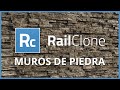 3D Studio MAX Muros y Suelos de piedra con RAIL CLONE