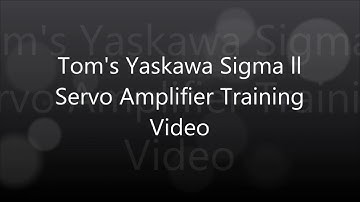 Yaskawa Sigma ll A 81 Fault Reset