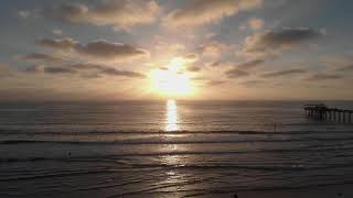 Golden Sunrise - Nature Relaxation Video - Relaxing Sea Ocean Waves with Piano Music- FULL HD