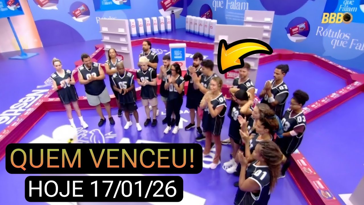 BBB 26: QUEM VENCEU A PROVA DO ANJO NESTLÉ AGORA 17/01/26 VEJA QUEM ESTÁ NO CASTIGO DO MONSTRO