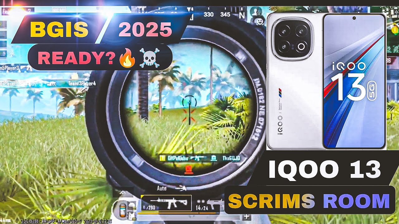 BGIS 2025 READY ?🔥☠️| BGMI SCRIMS HIGHLIGHTS |💯 IQOO 13 GAMEPLAY TEST ...