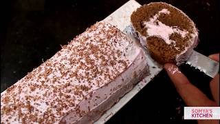 Chocolate Cake Swiss Roll Recipe | Perfect eggless cake recipe
