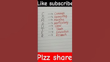 computer full form 🖥️/ #english #education #computer # shortsvideo