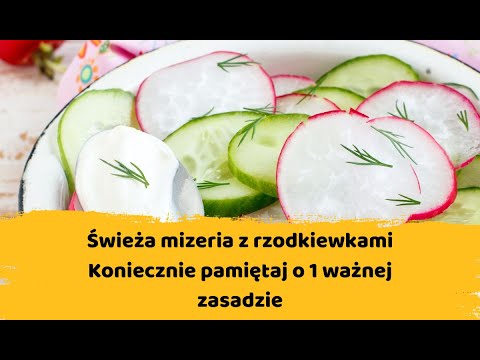 Świeża mizeria z rzodkiewkami. Przepyszny dodatek do letniego obiadu. Zawsze pamiętaj o 1 zasadzie