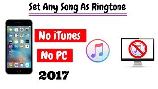 How to set ringtone in iphone without itunes or computer and make any
song as iphone? well, this video i'm going show you ...