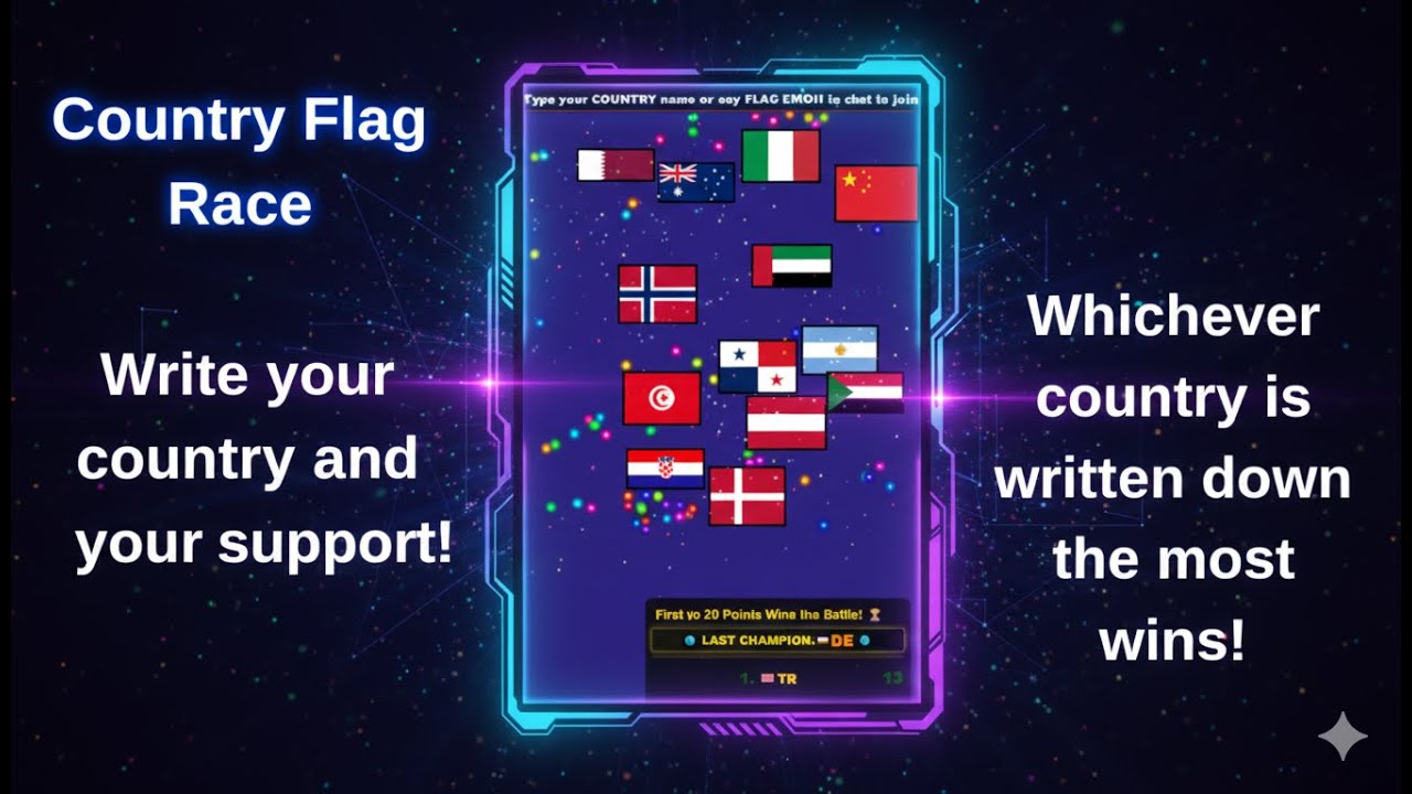 22.01 - #1 🚩COUNTRY BATTLE: Can You Save Your Nation? (Flag Race Arena) -  